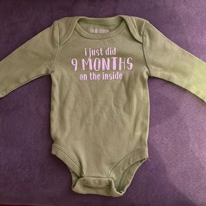 Long sleeve newborn onesie NWOT